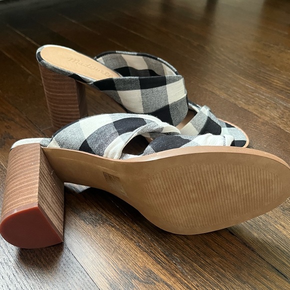 NWOT Madewell Alexandria Mule in Gingham Check - Picture 3 of 6